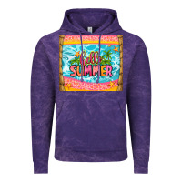 Cloud Purple hello summer Vintage Hoodie - Zillion Design Studio
