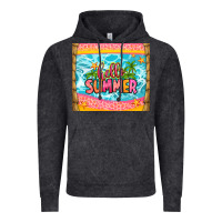 Vintage Black hello summer Vintage Hoodie - Zillion Design Studio