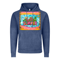 Vintage Denim hello summer Vintage Hoodie - Zillion Design Studio