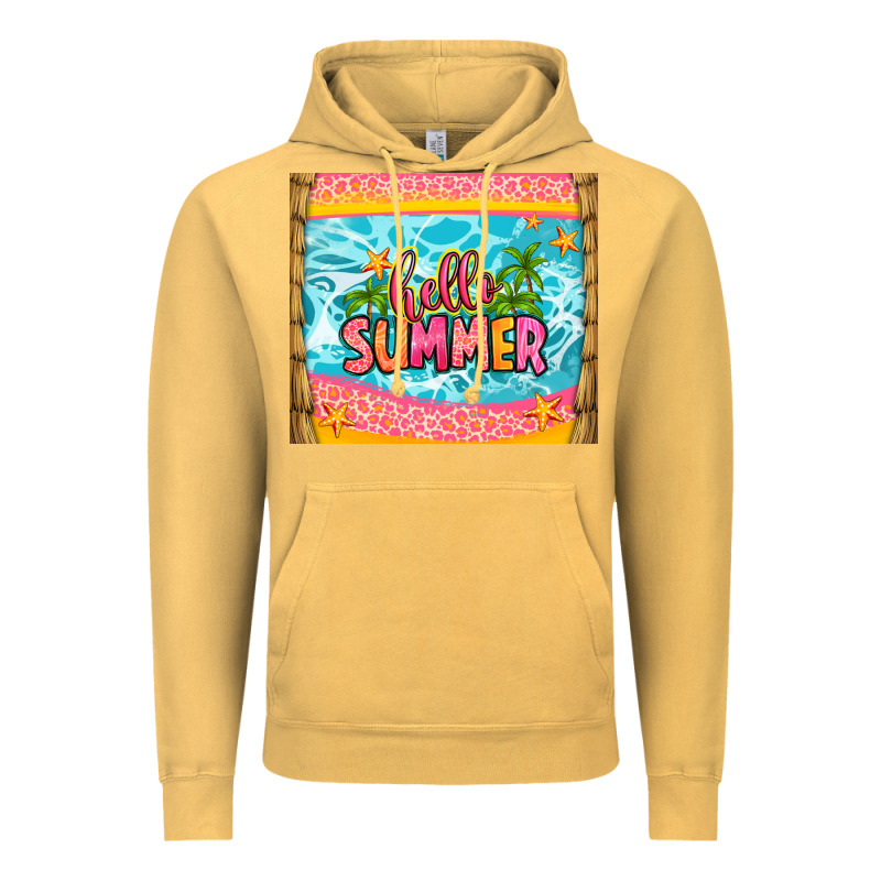 Hello Summer Vintage Hoodie by Zillion Design Studio | Teevron