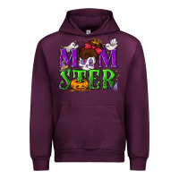 Mauve Wine Momster Halloween Urban Hoodie - NancyCooperArtShop