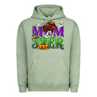 Pigment Oil Green Momster Halloween Urban Hoodie - NancyCooperArtShop