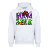 White Momster Halloween Urban Hoodie - NancyCooperArtShop