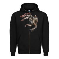 Black Spinosaurus Face Zipper Hoodie - LillyAllenDesigns