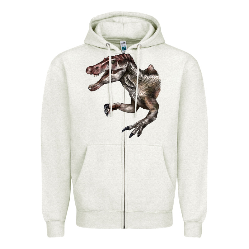 Spinosaurus Face Zipper Hoodie by LillyAllenDesigns | Teevron
