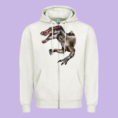 Spinosaurus Face Zipper Hoodie Designed By Lillyallendesigns