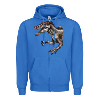 True Royal Spinosaurus Face Zipper Hoodie - LillyAllenDesigns