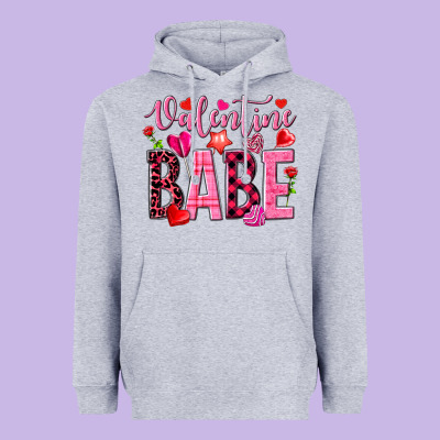 Valentine Babe Heavyweight Hoodie Designed By Nancycooperartshop