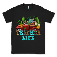 Black teacher life western truck and books Classic Tee - AdoDesignShop