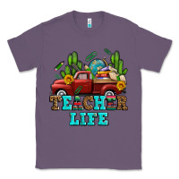 Lavender teacher life western truck and books Classic Tee - AdoDesignShop