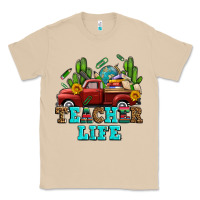Mushroom teacher life western truck and books Classic Tee - AdoDesignShop