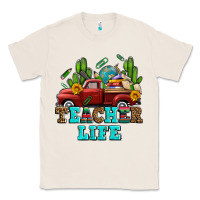 Natural teacher life western truck and books Classic Tee - AdoDesignShop