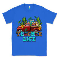 True Royal teacher life western truck and books Classic Tee - AdoDesignShop