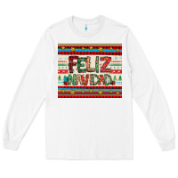 White feliz navidad spanish christmas Long Sleeve Tee - Jasminsmagicworld