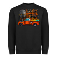 Black small town fall Heavyweight Sweatshirt - CowhideDigitalArt