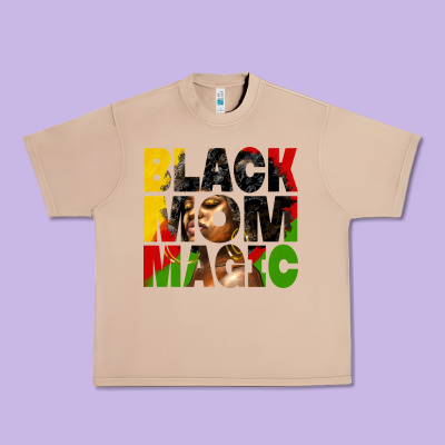 Black Mom Magic Juneteenth Urban Heavy Tee Designed By Hra Design Shop