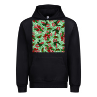 Black Christmas candy cane Urban Hoodie - NancyCooperArtShop