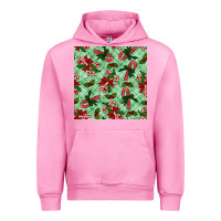 Fuchsia Pink Christmas candy cane Urban Hoodie - NancyCooperArtShop