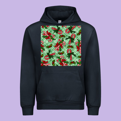 Christmas Candy Cane Urban Hoodie Designed By Nancycooperartshop