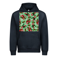 Navy Christmas candy cane Urban Hoodie - NancyCooperArtShop