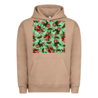 Pigment Burro Christmas candy cane Urban Hoodie - NancyCooperArtShop