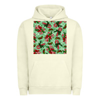 Pigment Pistachio Christmas candy cane Urban Hoodie - NancyCooperArtShop