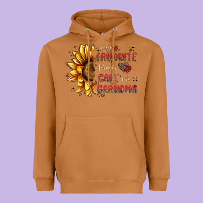 My Favorite People Call Me Grandma Heavyweight Hoodie Designed By Maliassmallbusiness