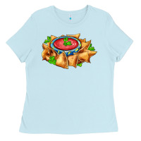 Baby Blue nacho Ladies Tee - AdoDesignShop