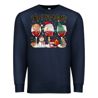 Navy tipsy and bright christmas Premium Sweatshirt - MaliasSmallBusiness