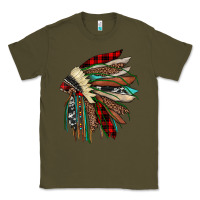 Army Green christmas indian headdress Classic Tee - JahusDesignShop