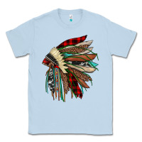 Dusty Blue christmas indian headdress Classic Tee - JahusDesignShop