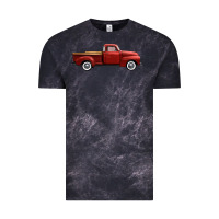 Cloud Black western red truck right side view Vintage Tee - FaDigitalArtStudio