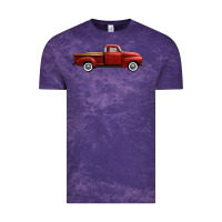 Western Red Truck Right Side View Vintage Tee | Teevron