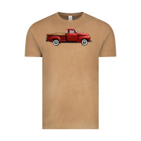 Vintage Camel western red truck right side view Vintage Tee - FaDigitalArtStudio