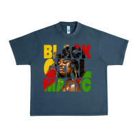 Midnight Navy black girl magic juneteenth Urban Heavy Tee - HRA Design Shop
