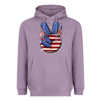 Lavender peace 4th july Heavyweight Hoodie - NancyCooperArtShop