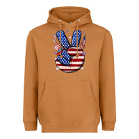 Meerkat peace 4th july Heavyweight Hoodie - NancyCooperArtShop