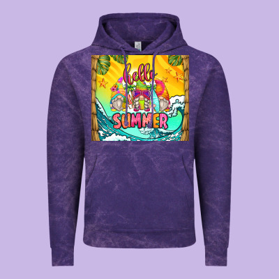 Hello Summer Gnomes Vintage Hoodie Designed By Zillion Design Studio