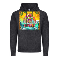 Vintage Black hello summer gnomes Vintage Hoodie - Zillion Design Studio