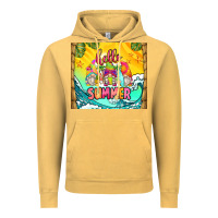 Vintage Mustard hello summer gnomes Vintage Hoodie - Zillion Design Studio