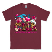 Burgundy valentines day cna certified nursing assistant Classic Tee - AdoDesignShop