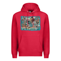 Cardinal cross western background Premium Hoodie - AdoDesignShop