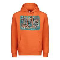 Carrot cross western background Premium Hoodie - AdoDesignShop
