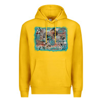 Lemon cross western background Premium Hoodie - AdoDesignShop