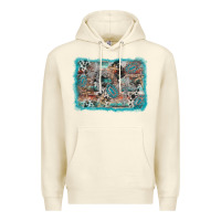 Sandshell cross western background Premium Hoodie - AdoDesignShop