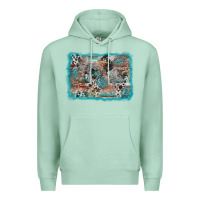 Seafoam cross western background Premium Hoodie - AdoDesignShop