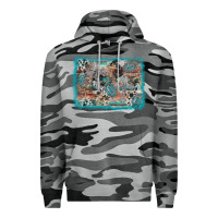 Slate Camo cross western background Premium Hoodie - AdoDesignShop