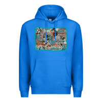 True Royal cross western background Premium Hoodie - AdoDesignShop
