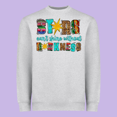 Stars Cant Shine Without Darkness Heavyweight Sweatshirt Designed By Hra Design Shop