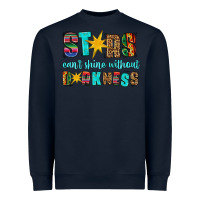 Navy stars cant shine without darkness Heavyweight Sweatshirt - HRA Design Shop
